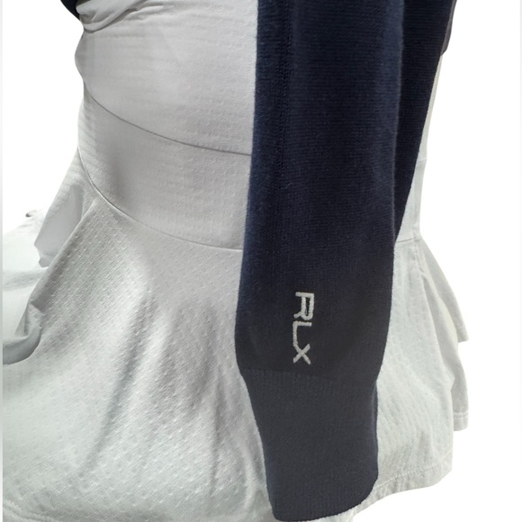 Ralph Lauren RLX Performance Polo Collar Sweater, NWT, Navy, GOLF - Picture 4 of 9